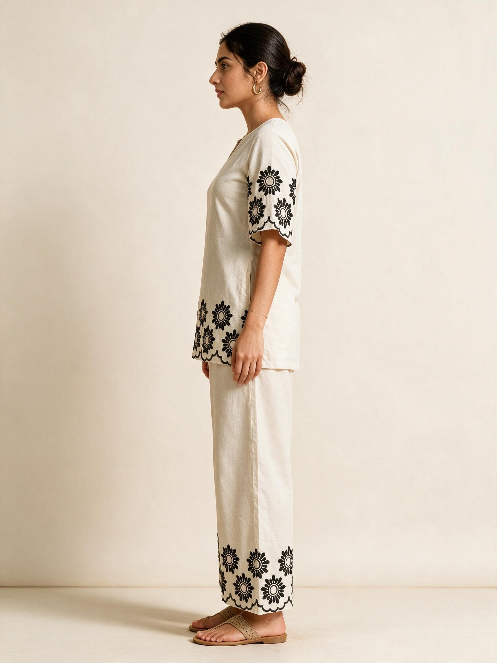 Scallop Hem Floral Co-ord Set