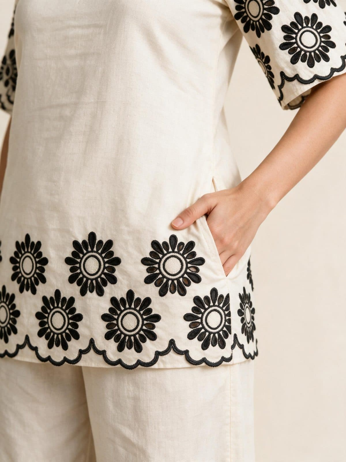 Scallop Hem Floral Co-ord Set