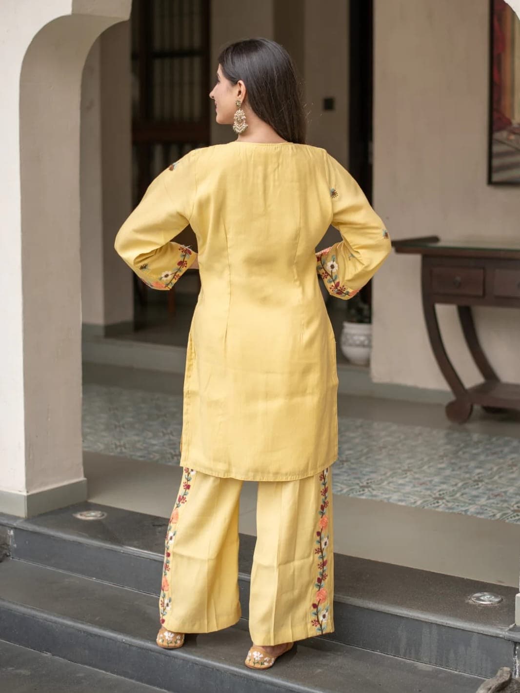 The Chanderi Blossom Kurta Set